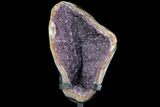 Amethyst Geode With Metal Stand - Uruguay #107724-1